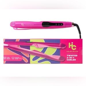 Haircrush Twisted 2-in-1 Curler Pink NIB